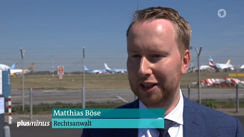 Dr. Matthias Böse – ARD plusminus: Fluggastrechte