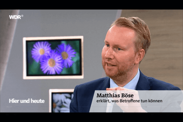 Dr. Matthias Böse – WDR Hier und Heute: Autovermietungen