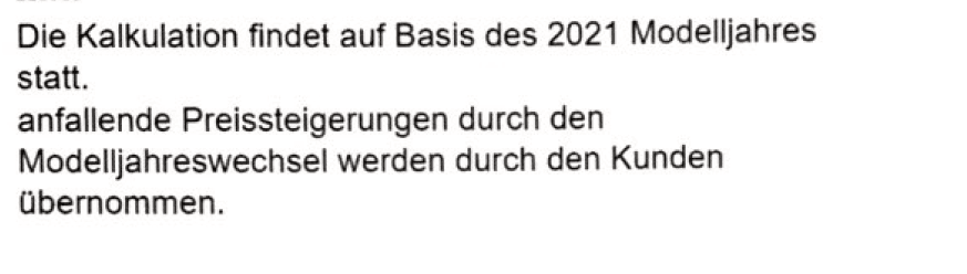 Preiserhöhung beim Wohnmobilkauf