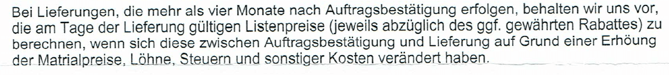 Preiserhöhung beim Wohnmobilkauf
