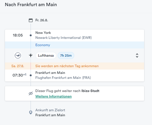 Warnung Schwanzflug